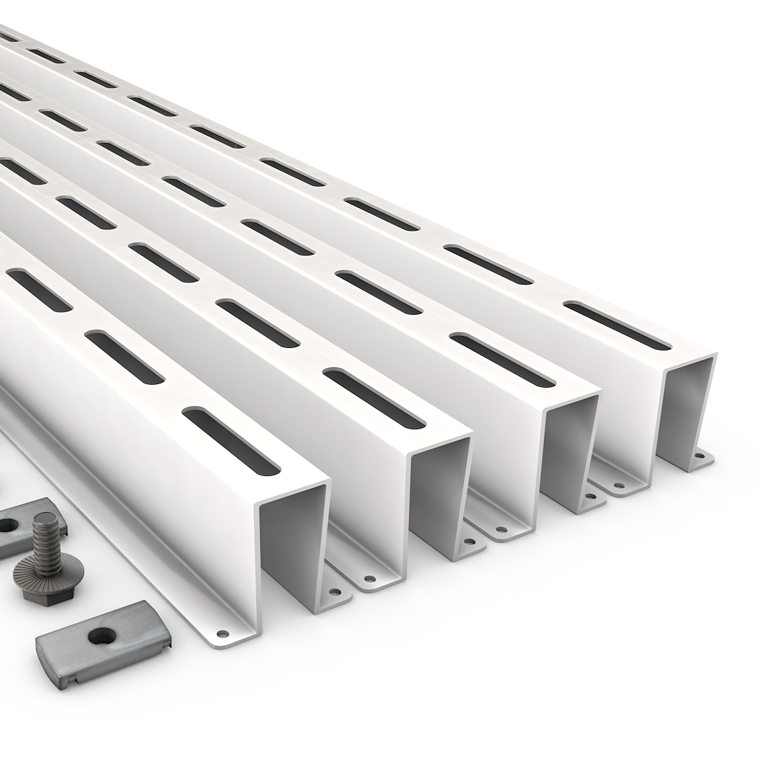 Slim Railing Channel Tote Slide™ Channel Rail